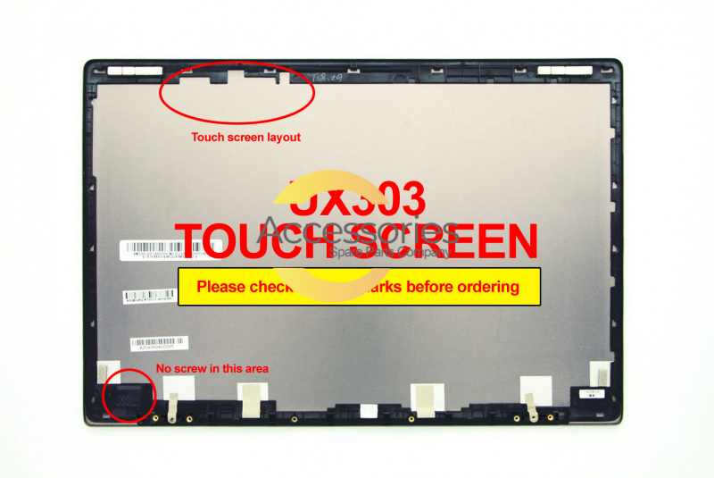 LCD Cover gris tactile 13