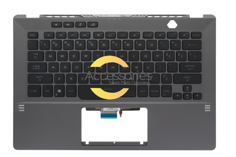 Asus Grey backlit QWERTY keyboard