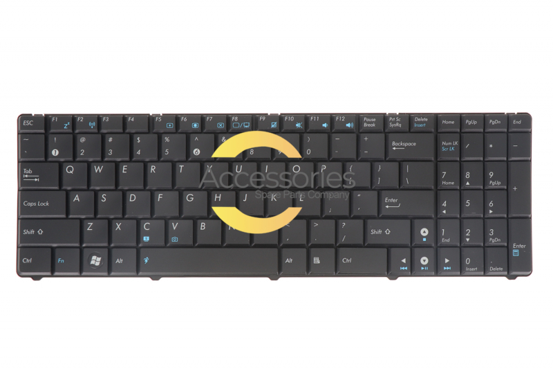 Black American QWERTY keyboard for PC Asus