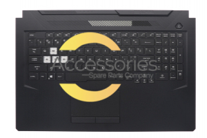 Clavier noir rétroéclairé de PC portable Asus