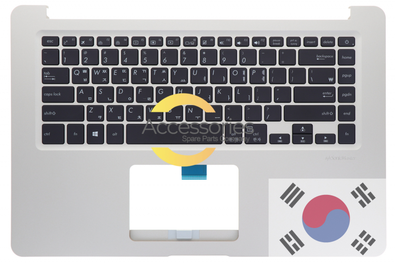 Asus Gold backlit Korean QWERTY keyboard