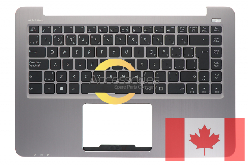Clavier gris QWERTY canadien VivoBook Asus