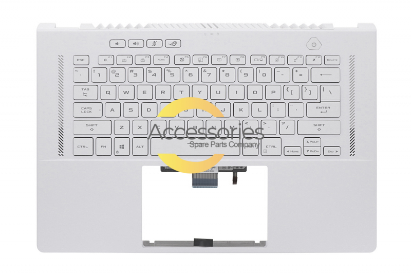 Asus backlit white keyboard
