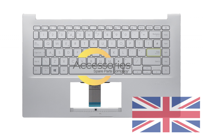 Asus Silver English QWERTY keyboard