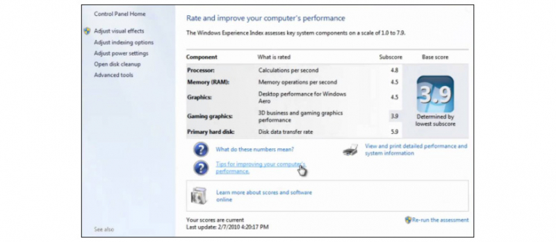 10 causes panne PC : test performance