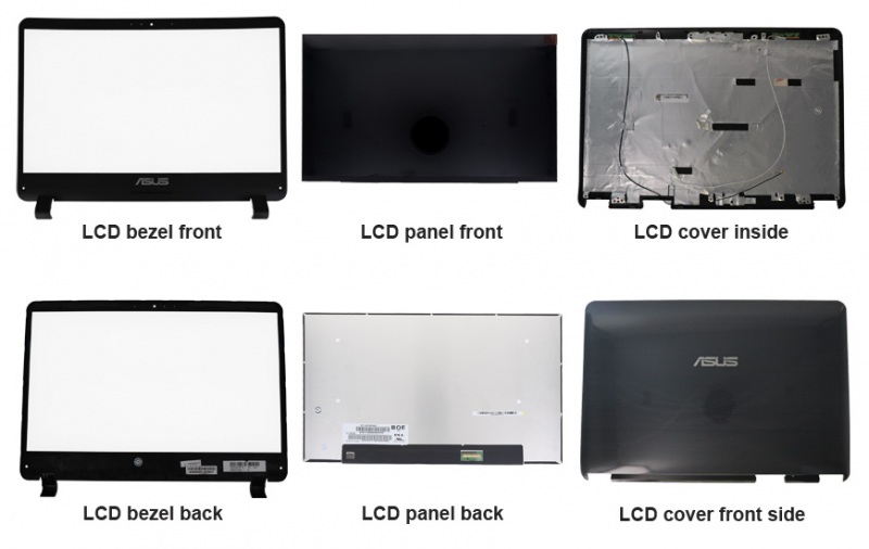 Séparation de l'écran du couvercle LCD