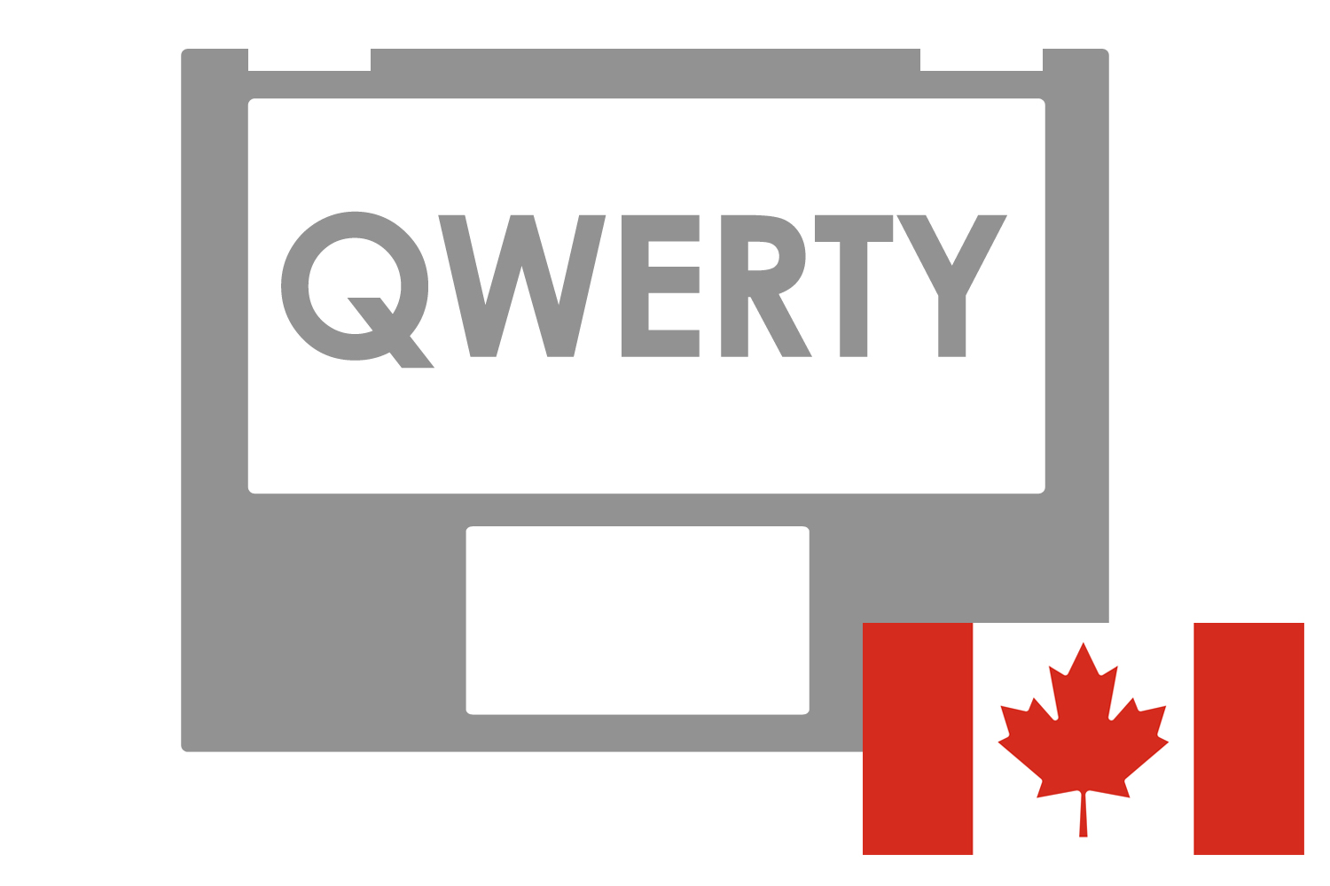 Clavier gris QWERTY canadien Asus